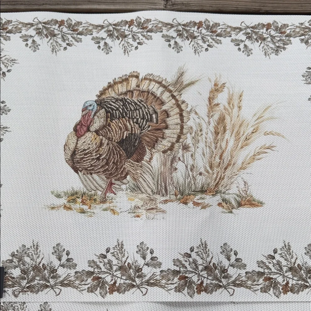 Williams Sonoma Plymouth Turkey 🦃 Set Of 4 Placemats BNWT